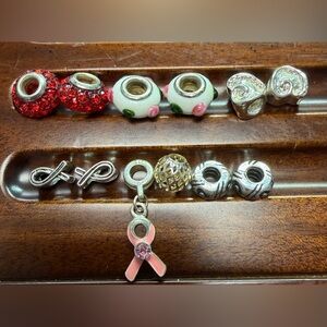 Charms with TWO Bracelets (snake style)